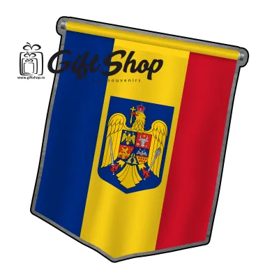 Fanion romania, magnet frigider mgs130